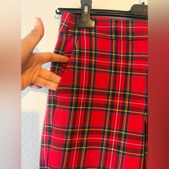 Kallie plaid straight-leg pant 4 petite - Picture 5 of 8